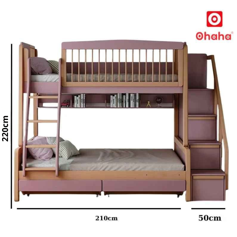 Giường tầng thông minh mộng mơ Ohaha - GTTM055