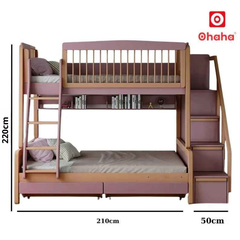 Giường tầng thông minh mộng mơ Ohaha - GTTM055