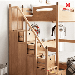 Giường tầng thông minh hiện đại kèm bàn học OHAHA - GTTM068