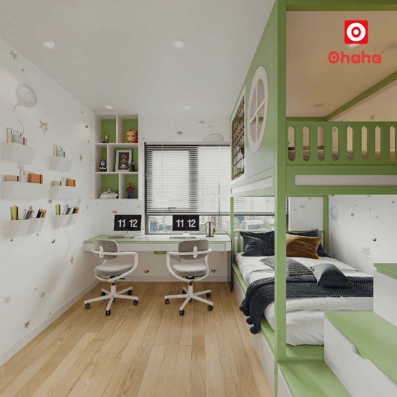 Giường tầng thông minh hiện đại OHAHA - GTTM076