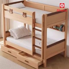 Giường tầng thông minh mặt gấu dễ thương cho bé OHAHA - GTTM081