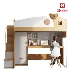 Giường tầng thông minh kết hợp tủ quần áo và bàn học OHAHA - GTTM088