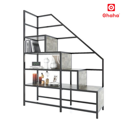 Giường Tầng Thông Minh Khung Sắt Gỗ Cao Su OHAHA - GTS057