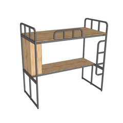 Giường Tầng Thông Minh Khung Sắt Gỗ Cao Su OHAHA - GTS059