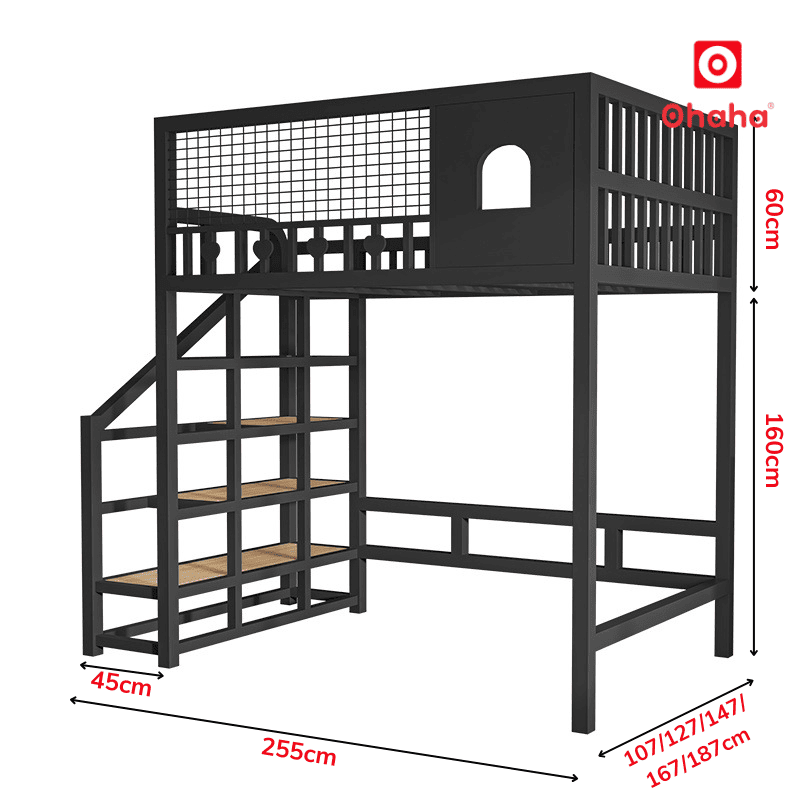 Giường tầng thông minh khung sắt hiện đại OHAHA - GTS060