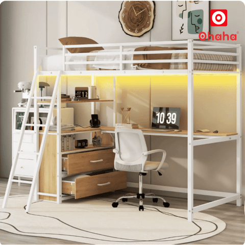 Giường Tầng Thông Minh Khung Sắt OHAHA - GTS051