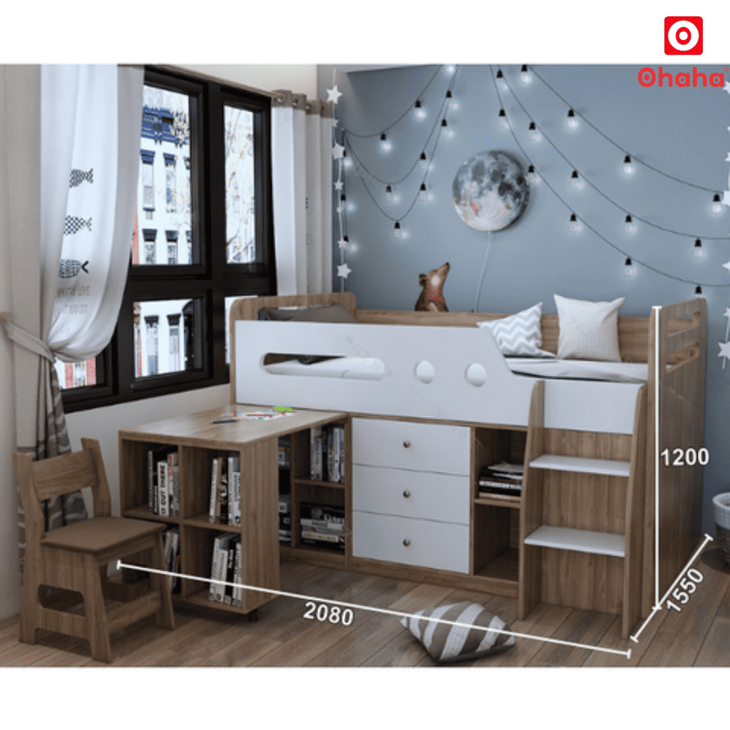 Giường tầng thông minh đa năng Ohaha - GTĐN005