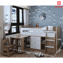 Giường tầng thông minh đa năng Ohaha - GTĐN005