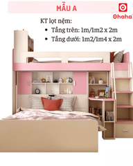 Giường tầng thông minh Ohaha kết hợp tủ và bàn học - GTTM003