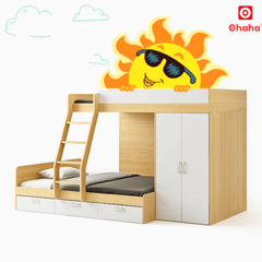 Giường tầng thông minh Ohaha kết hợp tủ áo - GTTM013