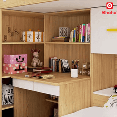 Giường tầng thông minh Ohaha kết hợp tủ áo và bàn học - GTTM017