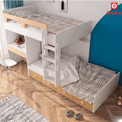 Giường tầng thông minh Ohaha có tủ áo và bàn học - GTTM025