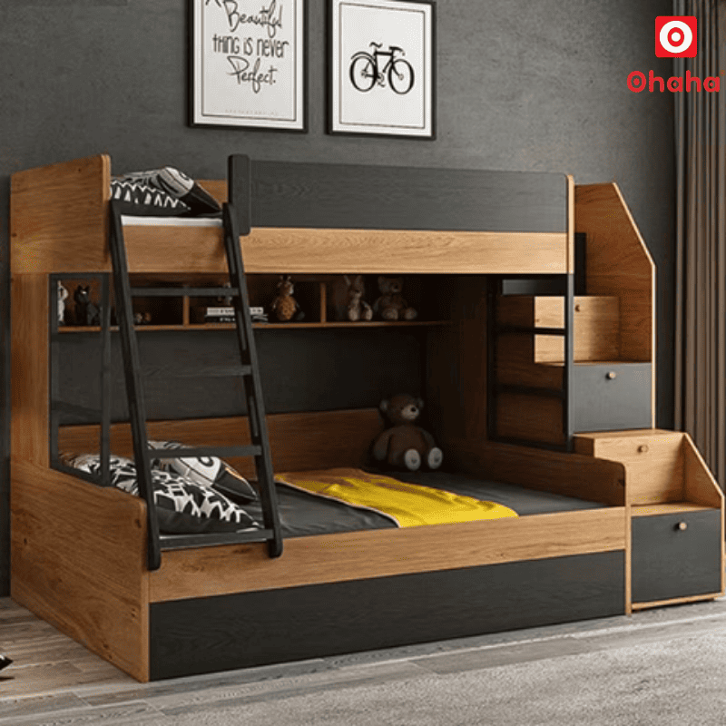 Giường tầng thông minh Ohaha 3 tầng - GTTM026
