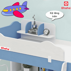 Giường 3 tầng thông minh Ohaha có bàn học và tủ áo - GTTM031