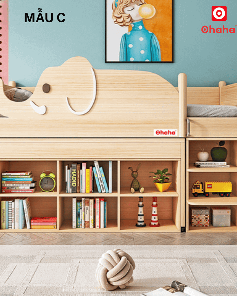 Giường tầng thông minh trẻ em đa năng Ohaha - GTTM034