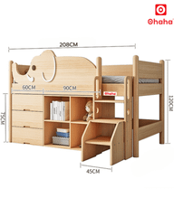 Giường tầng thông minh trẻ em đa năng Ohaha - GTTM034