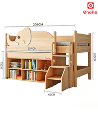 Giường tầng thông minh trẻ em đa năng Ohaha - GTTM034