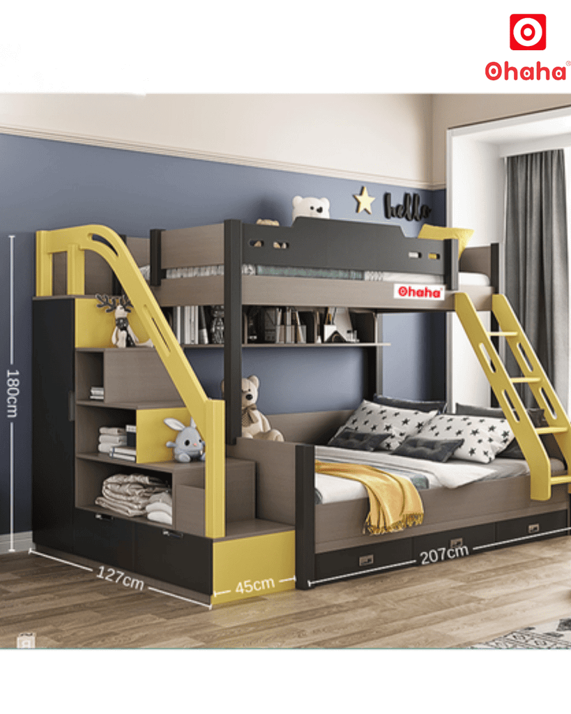 Giường tầng thông minh đa năng Ohaha - GTTM039