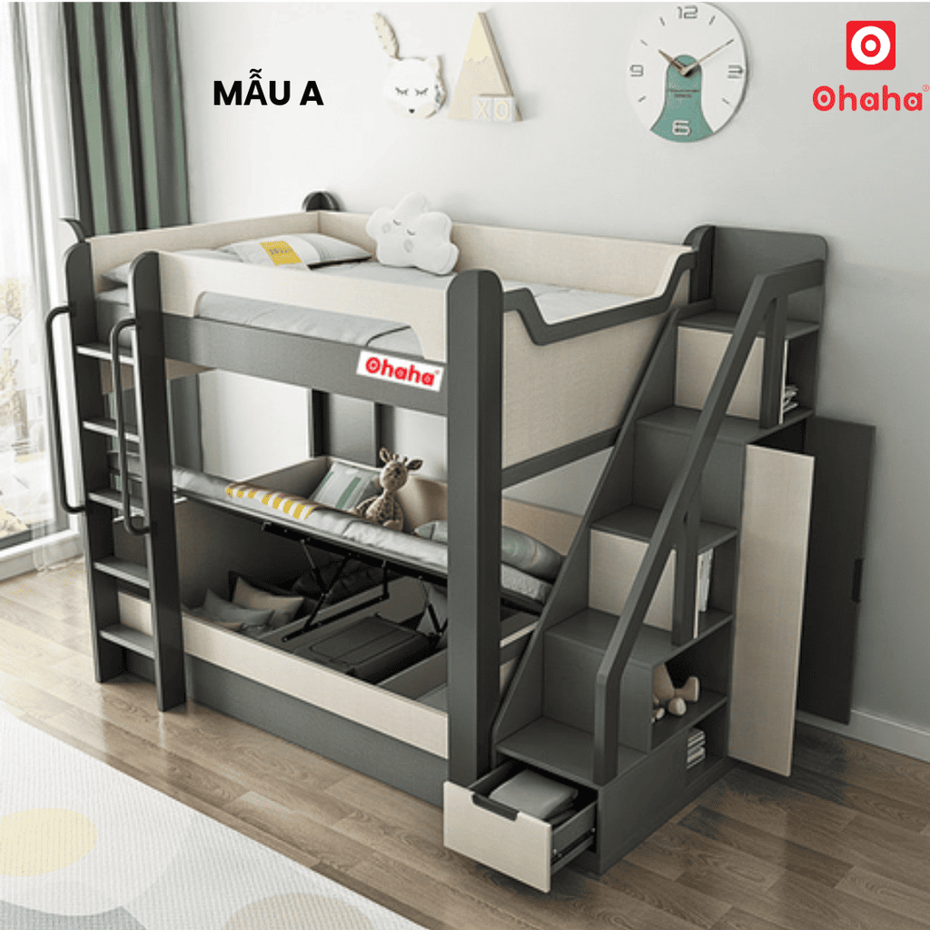 Giường tầng thông minh đa năng Ohaha - GTTM040