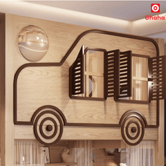 Giường tầng thông minh cao cấp Ohaha xe hơi cho bé trai - GTTM045