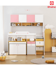 Giường tầng thông minh xếp gọn Ohaha có bàn học - GTXG010