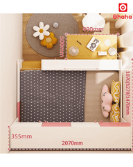 Giường tầng thông minh xếp gọn Ohaha có bàn học - GTXG010