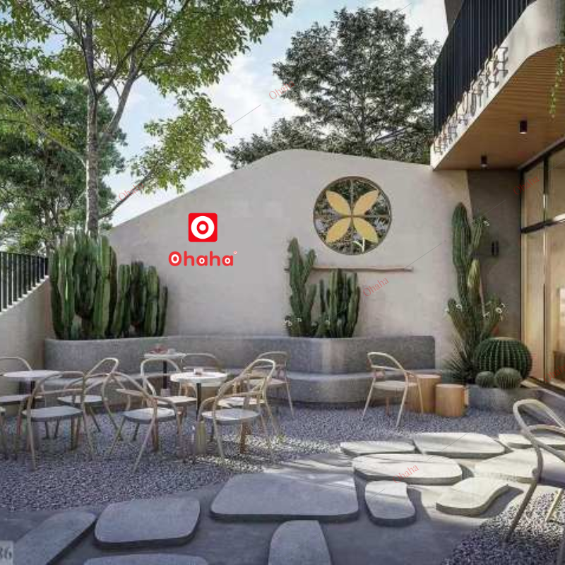 Thiết Kế Nội Thất Nhà Hàng, Cà Phê Ohaha - TKNH-CF-OH001