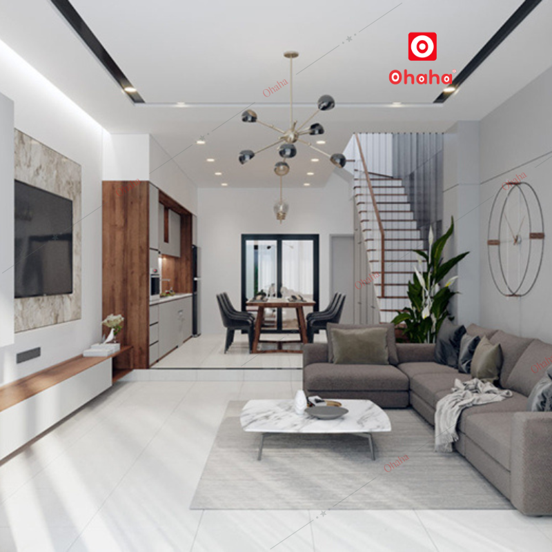 Thiết Kế Nội Thất Nhà Phố Cao Cấp Ohaha - TKNP-OH007