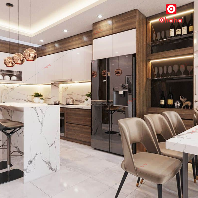 Thiết Kế Nội Thất Nhà Phố Cao Cấp Ohaha - TKNP-OH004