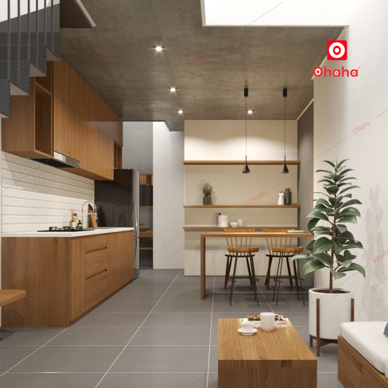 Thiết Kế Nội Thất Nhà Phố Cao Cấp Ohaha - TKNP-OH013