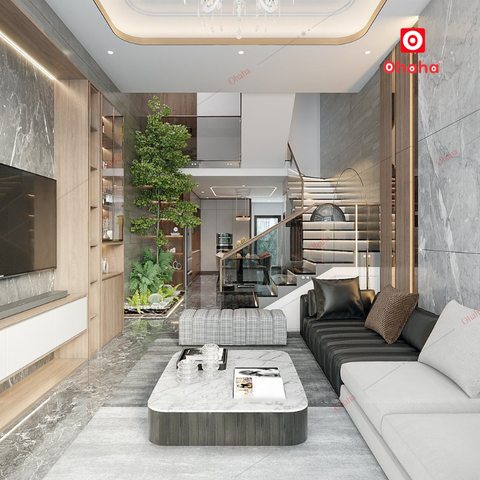 Thiết Kế Nội Thất Nhà Phố Cao Cấp Ohaha - TKNP-OH002