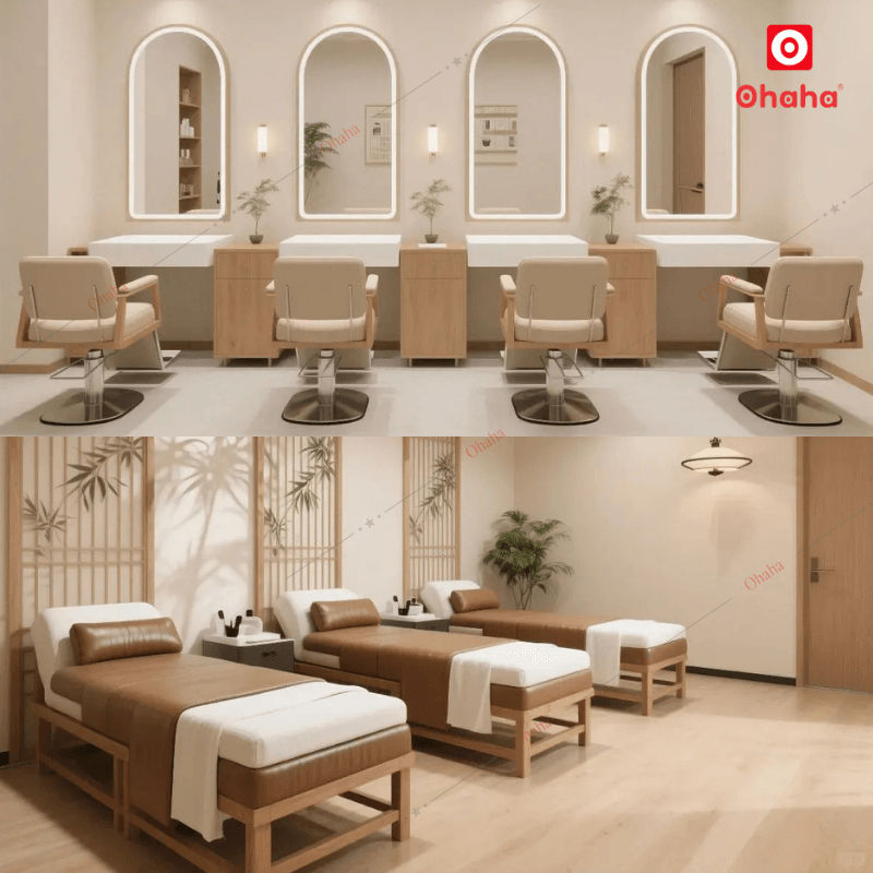 Thiết Kế Nội Thất Showroom Spa OHAHA TKSR-OH010