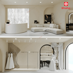 Thiết Kế Nội Thất Showroom Áo Cưới OHAHA TKSR-OH0012