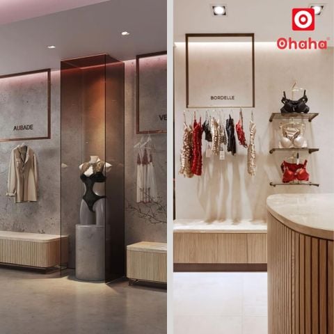 Thiết Kế Nội Thất Showroom Thời Trang OHAHA TKSR -OH001