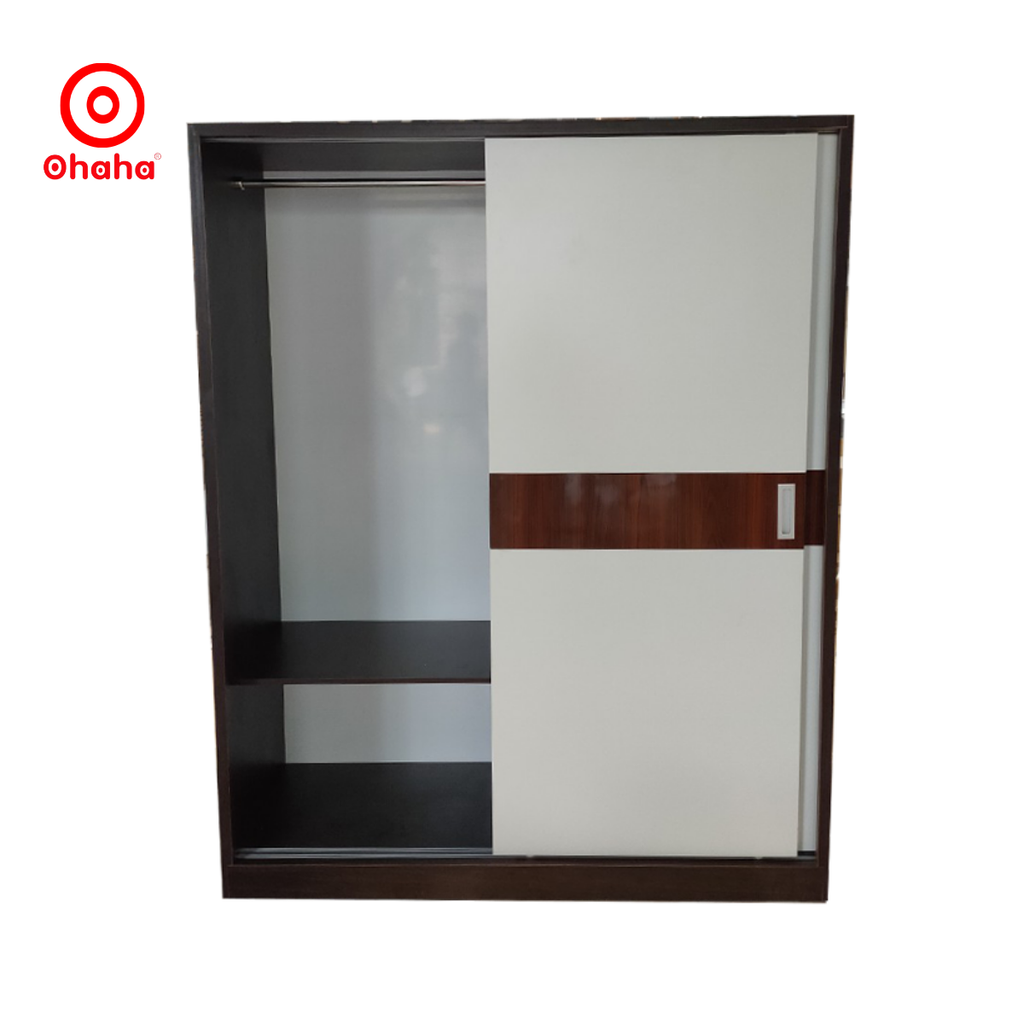 TỦ QUẦN ÁO GỖ CÔNG NGHIỆP 2 CÁNH LÙA OHAHA - CL002