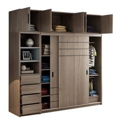 Tủ Quần Áo Gỗ Công Nghiệp Cánh Lùa Kiểu Vintage Ohaha - VI004