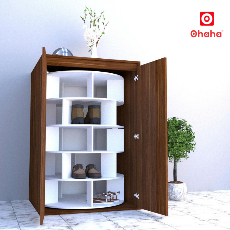 Tủ giày thông minh cao cấp xoay 360 độ OHAHA - TGCC039