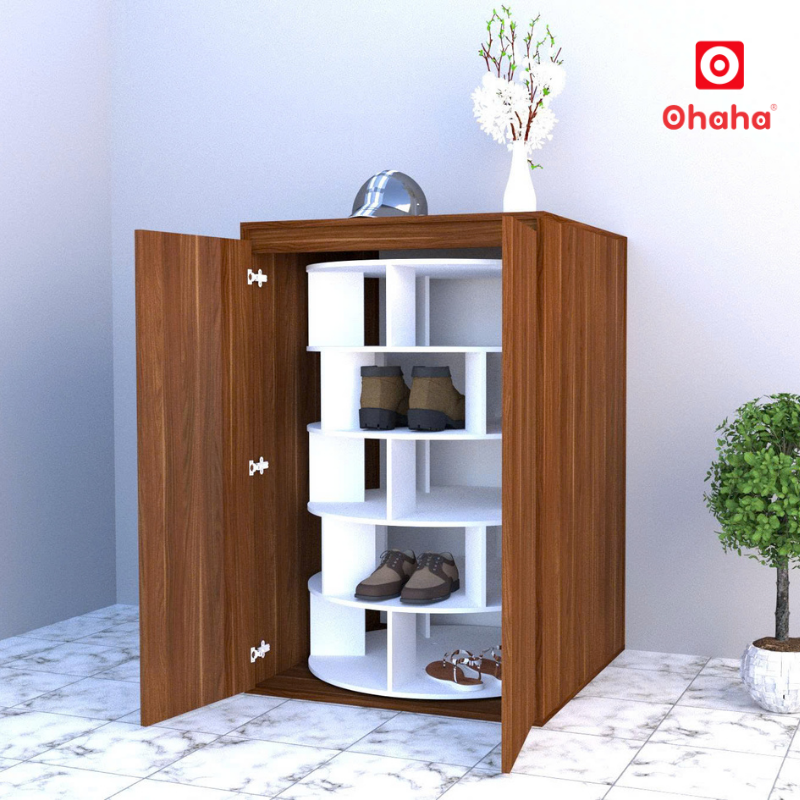 Tủ giày thông minh cao cấp xoay 360 độ OHAHA - TGCC039