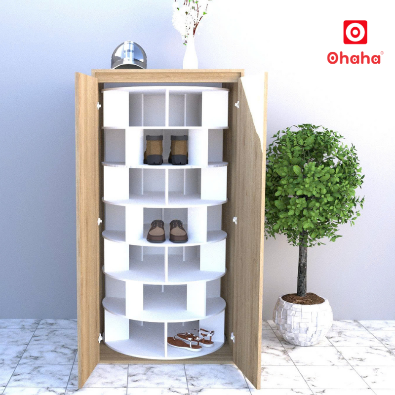 Tủ giày thông minh cao cấp xoay 360 độ OHAHA - TGCC039