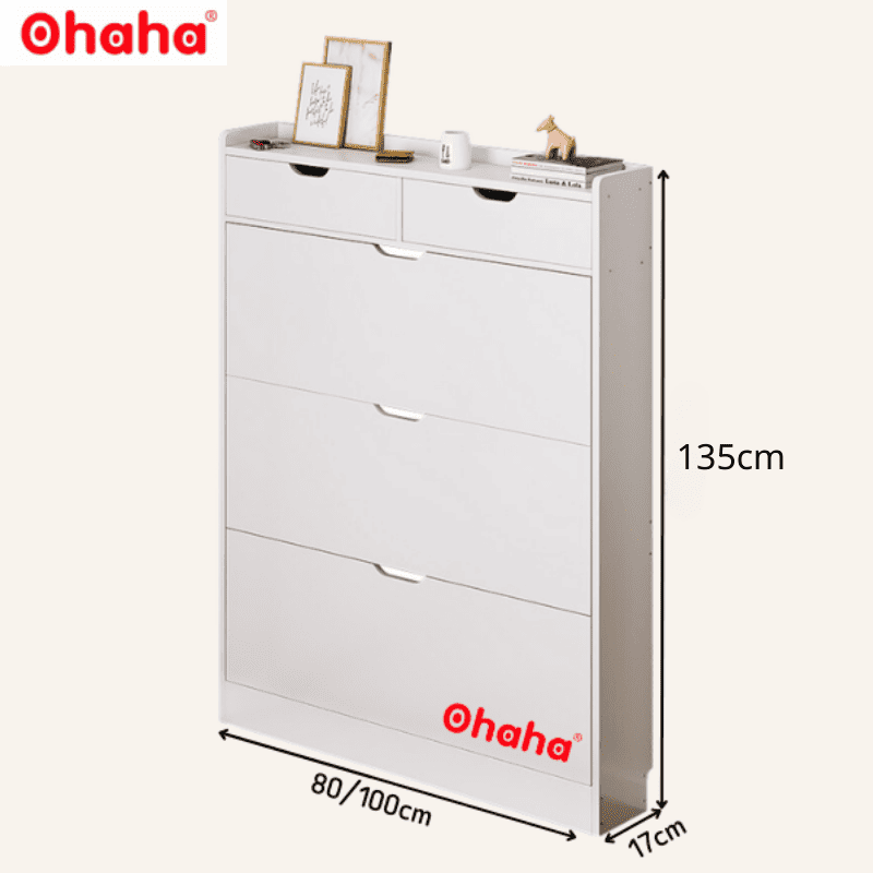 Tủ giày thông minh siêu mỏng cao cấp Ohaha - TGCC024