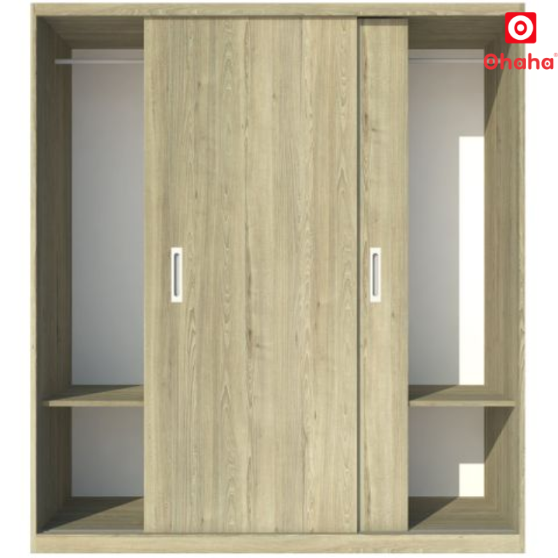 Tủ Quần Áo Gỗ Công Nghiệp Cửa Lùa OHAHA - CL022