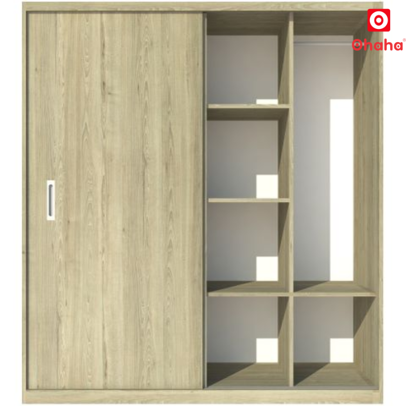 Tủ Quần Áo Gỗ Công Nghiệp Cửa Lùa OHAHA - CL022