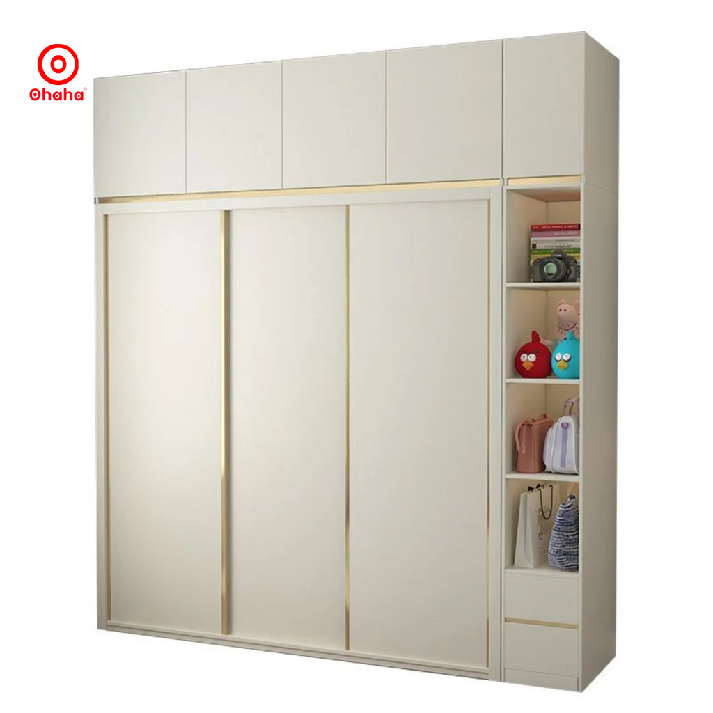 Tủ Quần Áo Gỗ Công Nghiệp Cánh Lùa Cao Cấp OHAHA - CL008