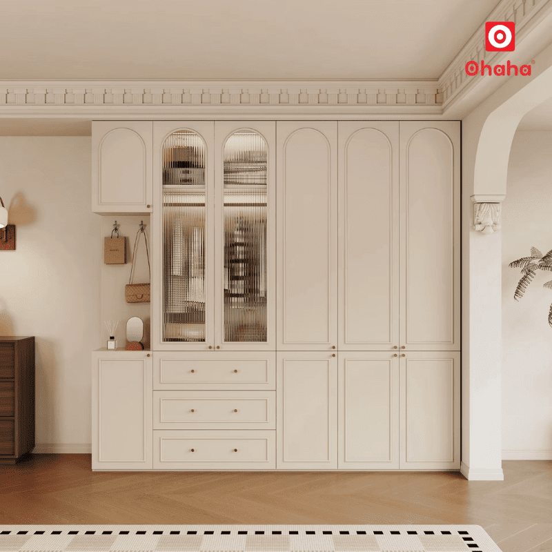 Tủ quần áo gỗ công nghiệp hiện đại cao cấp OHAHA - TACC024