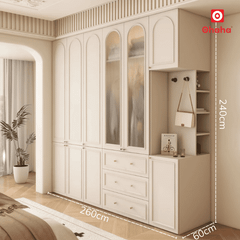 Tủ quần áo gỗ công nghiệp hiện đại cao cấp OHAHA - TACC024