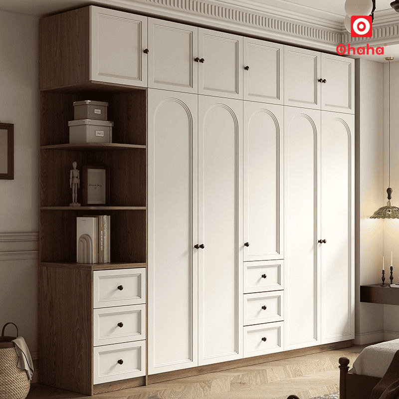 Tủ quần áo gỗ công nghiệp hiện đại cao cấp OHAHA - TACC026