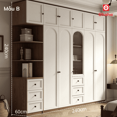 Tủ quần áo gỗ công nghiệp hiện đại cao cấp OHAHA - TACC026