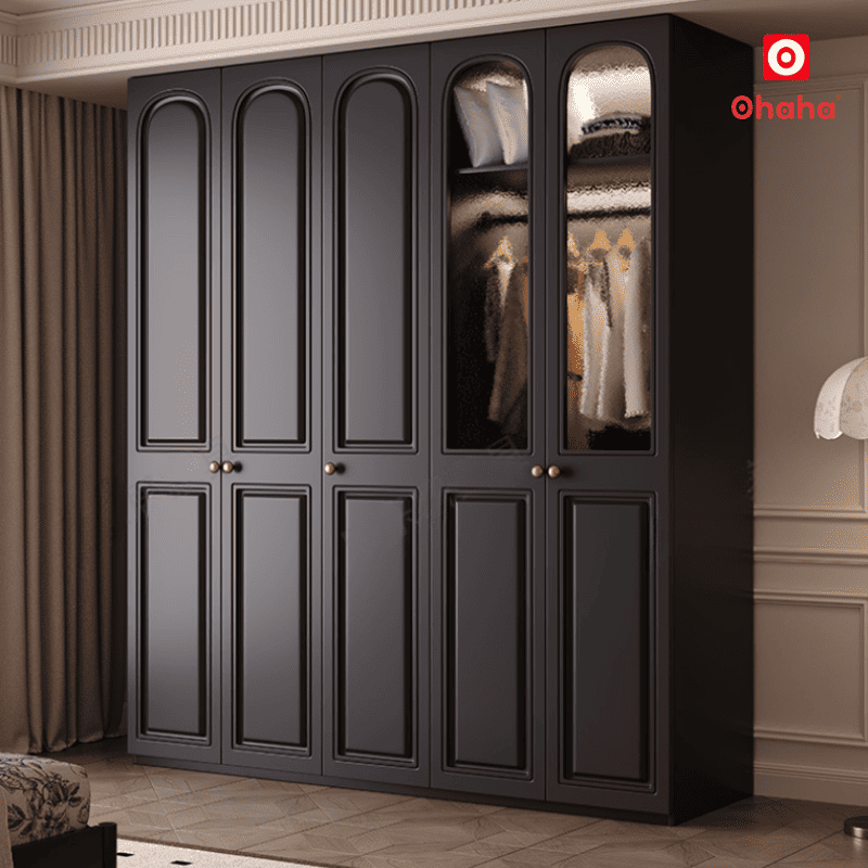 Tủ quần áo gỗ công nghiệp hiện đại cao cấp OHAHA - TACC027