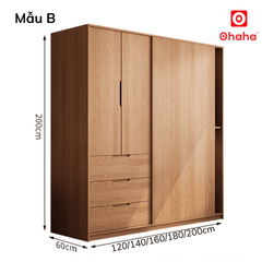 Tủ quần áo gỗ công nghiệp hiện đại OHAHA - HĐ031