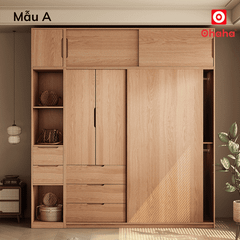 Tủ quần áo gỗ công nghiệp hiện đại OHAHA - HĐ031